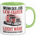 Lkw Fahrer Trucker Tasse Geschenk Lustige Geschenkidee Spruch Wenn Der Job Lkw Fahrer Leicht Wäre Würde Man Ihn Disponent Nennen Grün Trendation
