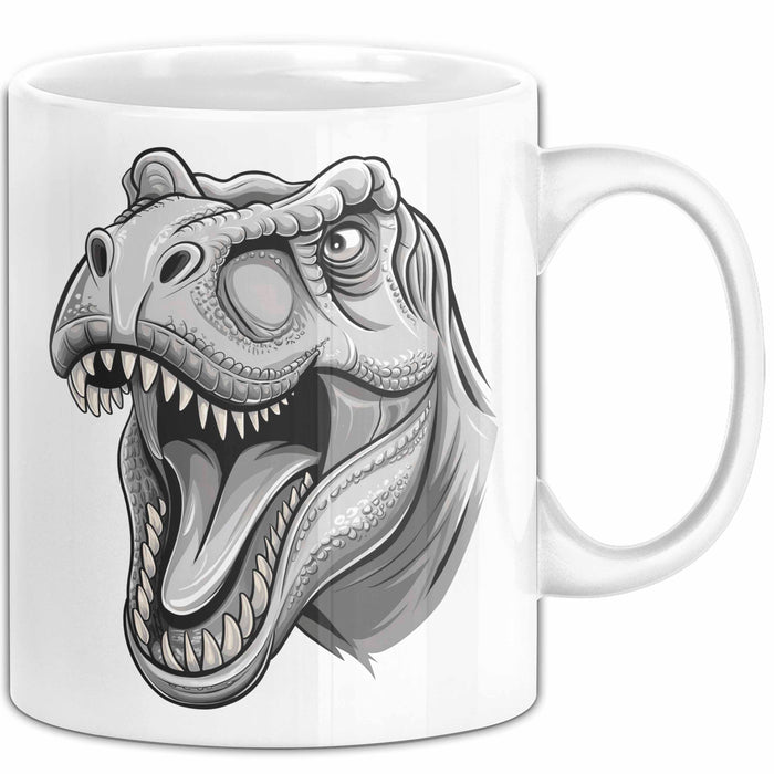 Dinosaurier Tier Tasse Geschenk Lustige Geschenkidee Spruch Weiß Trendation