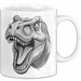 Dinosaurier Tier Tasse Geschenk Lustige Geschenkidee Spruch Weiß Trendation