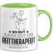 Reittherapeut Geschenk Tasse So Gut Kann Nur Ein Reittherapeut Aussehen Geschenkidee Kaffee-Becher Grün Trendation