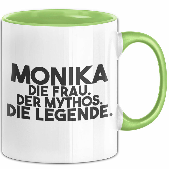 Monika Tasse Monika – Die Frau. Der Mythos. Die Legende. Geschenk Grün Trendation