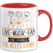 Live-Musik-Fan Geschenk Tasse Becher Die Frau Die Allen Kann Geschenkidee für eine Live-Musik-Fan Lustig Rot Trendation
