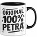 Petra Tasse Geschenk Original 100% Petra Geschenkidee Geburtstag Schwarz Trendation
