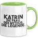 Katrin Tasse Katrin – Die Frau. Der Mythos. Die Legende. Geschenk Grün Trendation