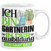 Gärtnerin Ausbildung Start Geschenk Tasse Ich Bin Gärtnerin In Der Ausbildung Ich Darf Das Kaffee-Becher Geschenkidee Weiß Trendation