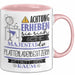 Plattenladenbesitzerin Tasse Geschenk Lustiger Spruch Bitte Erheben Sie Sich Seine Majestät Die Plattenladenbesitzerin Betritt Den Raum Rosa Trendation