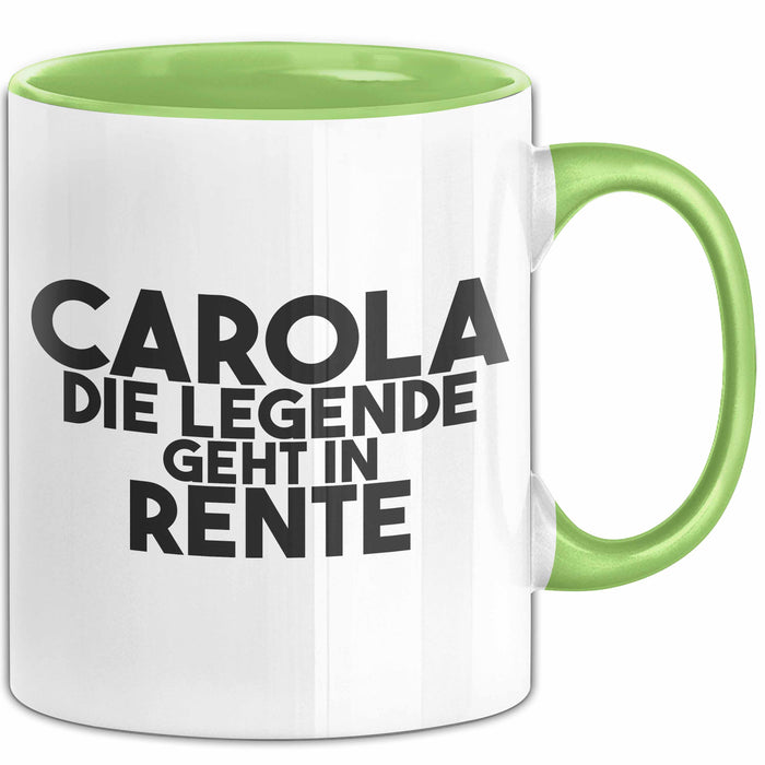 Carola Tasse Carola – Die Legende Geht In Rente Geschenk