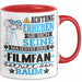 Filmfan Geschenk Tasse Lustiger Spruch Erheben Sie Sich Der Filmfan Betritt den Raum Rot Trendation