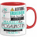 Posaunistin Tasse Geschenk Lustiger Spruch Bitte Erheben Sie Sich Seine Majestät Die Posaunistin Betritt Den Raum Rot Trendation