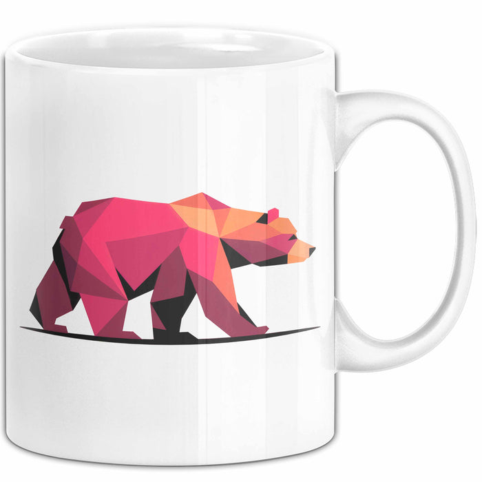 Bär Tierliebhaber Tasse Geschenk Lustige Geschenkidee Spruch Weiß Trendation