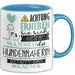 Hundennäherin Tasse Geschenk Lustiger Spruch Bitte Erheben Sie Sich Seine Majestät Die Hundennäherin Betritt Den Raum Blau Trendation