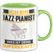 Jazz-Pianist Tasse Geschenk für Jazz-Pianist Geburtstag Lustiger Spruch Kaffee-Becher Was Ist Deine Superkraft Grün Trendation