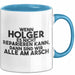 Holger Tasse Wenn Holger Nicht Repariert, Sind Wir Am Arsch Geschenk Blau Trendation