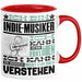 Indie-Musiker Geschenk Tasse Geschenkidee für Indie-Musiker Geburtstag Lustig Ich Bin Indie-Musiker Ich Kann Es Dir Erklären Aber Nicht Für Dich Verstehen Rot Trendation