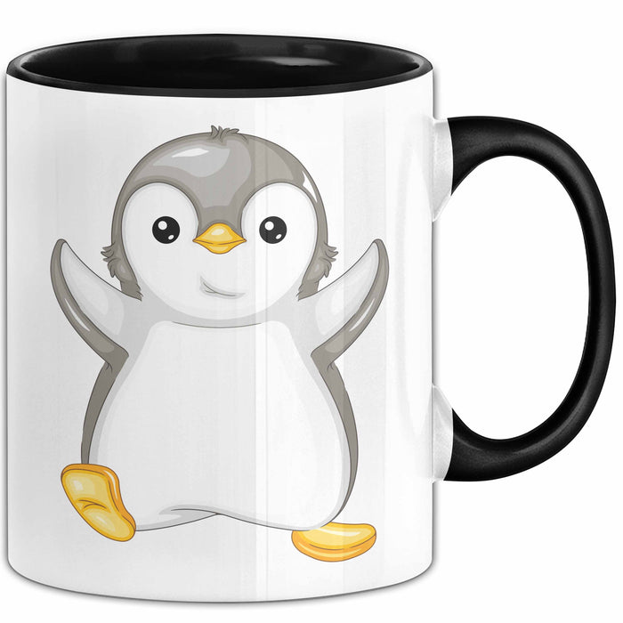 Lustige Pinguin Tasse Geschenk Pinguin-Liebhaber Schwarz Trendation