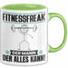 Fitnessfreak Tasse Geschenk für Fitnessfreak Der Mann Der Alles Kann Geschenkidee zum Geburtstag Grün Trendation