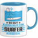Surfer Geschenk Tasse So Gut Kann Nur Ein Surfer Aussehen Geschenkidee Kaffee-Becher Blau Trendation