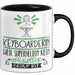 Keyboarderin Geschenk Tasse Lustiger Spruch Keyboarderin Weil Superheldin Kein Offizieller Beruf Ist Geschenkidee Schwarz Trendation