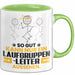 Laufgruppenleiter Geschenk Tasse So Gut Kann Nur Ein Laufgruppenleiter Aussehen Geschenkidee Kaffee-Becher Grün Trendation