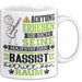 Bassist Geschenk Tasse Lustiger Spruch Erheben Sie Sich Der Bassist Betritt den Raum Weiß Trendation