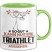 Triathlet Geschenk Tasse So Gut Kann Nur Ein Triathlet Aussehen Geschenkidee Kaffee-Becher Grün Trendation