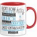 Jazz-Enthusiastin Geschenk Becher Tasse Gott Schuf Alle Menschen Gleich Nur Die Besten Durfeten Jazz-Enthusiastin Werden Geschenkidee Lustig Rot Trendation