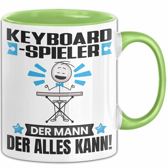 Keyboard-Spieler Tasse Geschenk für Keyboard-Spieler Der Mann Der Alles Kann Geschenkidee zum Geburtstag Grün Trendation