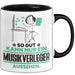 Musikverleger Geschenk Tasse So Gut Kann Nur Ein Musikverleger Aussehen Geschenkidee Kaffee-Becher Schwarz Trendation