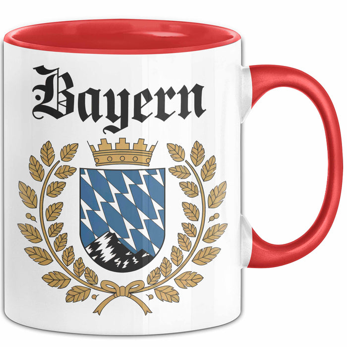 Deutschland München Bayern Bayerisch Tasse Geschenk Lustige Geschenkidee Spruch Rot Trendation
