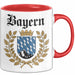 Deutschland München Bayern Bayerisch Tasse Geschenk Lustige Geschenkidee Spruch Rot Trendation