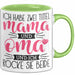 Mama und Oma Tasse Geschenk Muttertag Lustiger Spruch Rocke Beide Grün Trendation