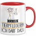 Geschenk für Tierpflegerin Tasse Lustige Geschenkidee Geburtstag Ich Bin Tierpflegerin Ich Darf Das Rot Trendation