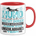 Hund Tasse Geschenk Spruch Lustig Mein Hund Und Ich Team Rot Trendation