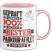 Parkour-Athlet Geschenk Lustiger Spruch für Parkour-Athlet Geschenkidee Bester Parkour-Athlet Der Welt Rosa Trendation