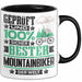 Mountainbiker Geschenk Lustiger Spruch für Mountainbiker Geschenkidee Bester Mountainbiker Der Welt Schwarz Trendation