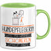 Hundepflegerin Weil Es Keinen Schöneren Beruf Gibt Tasse Geschenk für Eine Hundepflegerin Lustig Grün Trendation