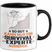Survival-Experte Geschenk Tasse So Gut Kann Nur Ein Survival-Experte Aussehen Geschenkidee Kaffee-Becher Schwarz Trendation