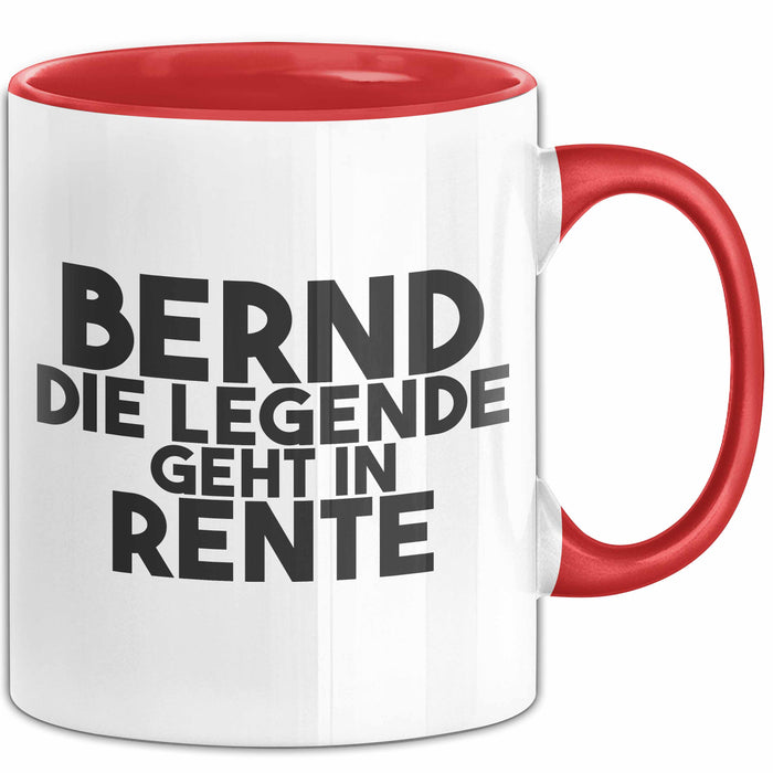 Bernd Tasse Bernd – Die Legende Geht In Rente Geschenk