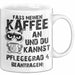 Humor Tasse Pflege Kaffee-Becher Lustig Und Du Kannst Pflegegrad 4 Beantragen Fass Meinen Kaffee An Büro Krankenschwester Weiß Trendation