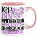 Apothekerin Ausbildung Start Geschenk Tasse Ich Bin Apothekerin In Der Ausbildung Ich Darf Das Kaffee-Becher Geschenkidee Rosa Trendation