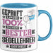 Segellehrer Geschenk Lustiger Spruch für Segellehrer Geschenkidee Bester Segellehrer Der Welt Blau Trendation