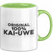 Kai-Uwe Tasse Original 100% Kai-Uwe Geschenk Grün Trendation