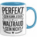 Waltraud Tasse Geschenk Perfekt Sein Kann Jeder Geschenkidee Geburtstag Blau Trendation