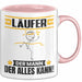 Läufer Tasse Geschenk für Läufer Der Mann Der Alles Kann Geschenkidee zum Geburtstag Rosa Trendation
