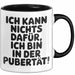 Teenager Jugend Sarkasmus Tasse Geschenk Lustige Geschenkidee Spruch Ich Kann Nichts Dafür Ich Bin In Der Pubertät Trendation