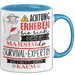 Survival-Expertin Tasse Geschenk Lustiger Spruch Bitte Erheben Sie Sich Seine Majestät Die Survival-Expertin Betritt Den Raum Blau Trendation