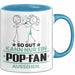 Pop-Fan Geschenk Tasse So Gut Kann Nur Ein Pop-Fan Aussehen Geschenkidee Kaffee-Becher Blau Trendation