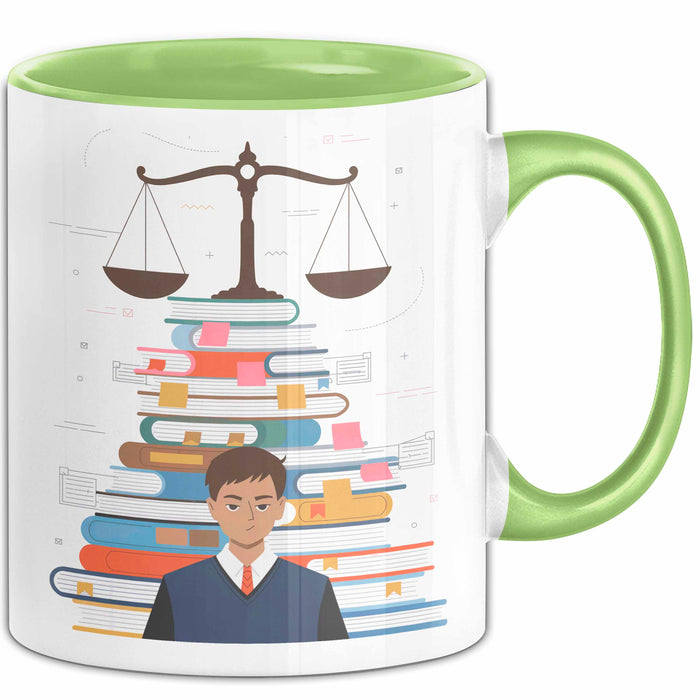 Jurastudent Tasse Geschenk Lustige Geschenkidee Spruch Für Juristische Köpfe Grün Trendation