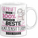Beste Katzensitterin Der Welt Tasse Geschenk für Eine Katzensitterin Geprüft Und Sicher Geschenkidee Geburtstag Weihnachten Weiß Trendation
