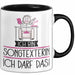 Geschenk für Songtexterin Tasse Lustige Geschenkidee Geburtstag Ich Bin Songtexterin Ich Darf Das Trendation